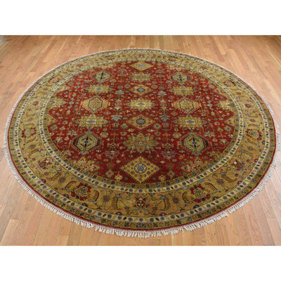 Jarold One-of-a-Kind 9'10" New Age Round Wool Area Rug