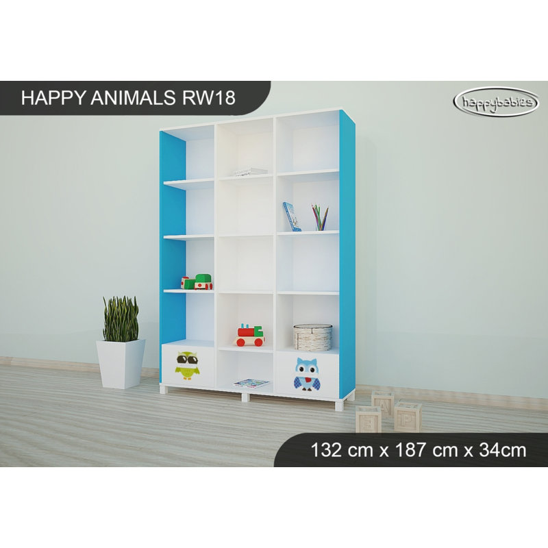 187cm H X 132cm W Kids Bookcase, Blue