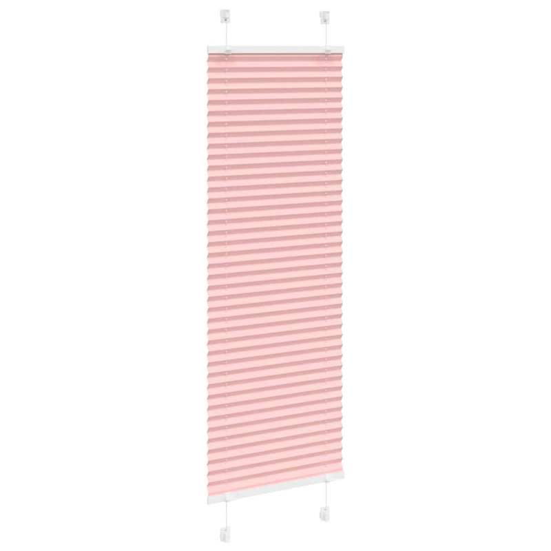 Room Darkening Pleated Blind, 40cmW x 100cmL, Pink