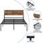 Structure de lit plateforme pleine grandeur en métal avec tête et pied de lit - Support silencieux durable, rangement sous le lit, mobilier de chambre à coucher moderne, assemblage facile, aucun sommier nécessaire-217635608
