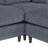 121" Modern Corduroy Modular Sectional Sofa, U-Shape & L-Shape Convertible 6-Seater with Adjustable Headrests and Storage, Memory Foam-1172924500