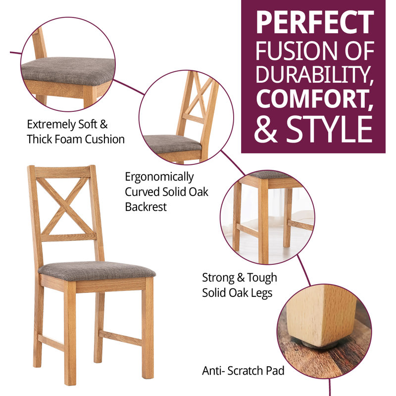 Upholstered Dining Chair, Grey