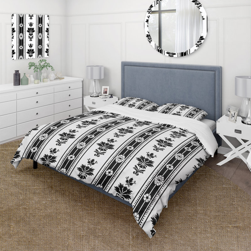 Ensemble de housse de couette Traditional, Housse de couette simple et deux taies décorative