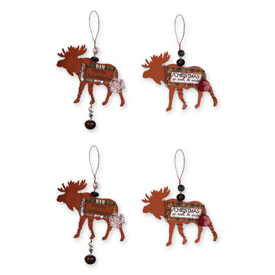 5'' Metal Animals Lighted Hanging Figurine Ornament