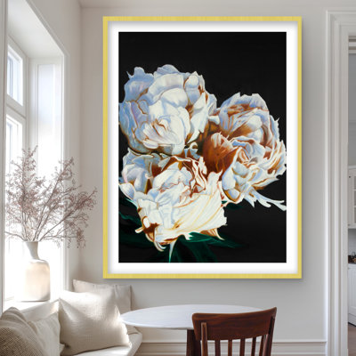 Blooming pivoines - imprimé floral hyperréaliste pour la décoration intérieure