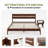 Callisto 2-Piece Queen size Solid Wood Bedroom Set with Platform Bed and Nightstand, Walnut Finish-857537432-857537431