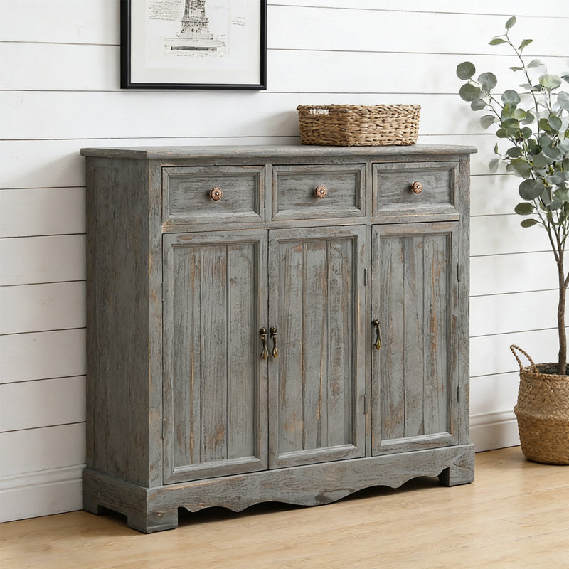 Light gray Solid Wood Shoe Storage Bench, Light Gray