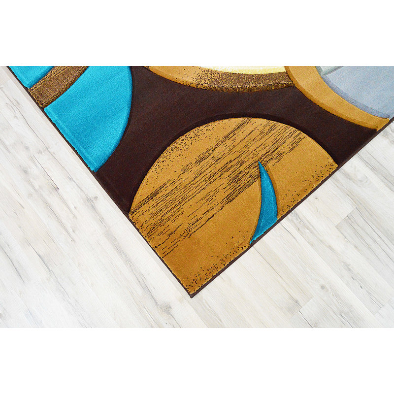Mccampbell Performance Abstract Indoor Rug, Rectangle 5'3" x 7'6"