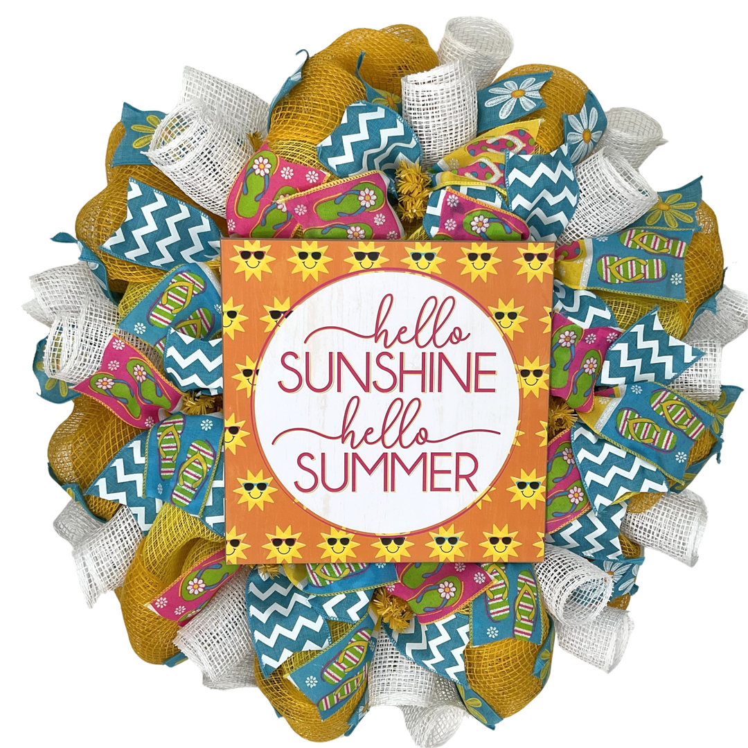 Hello Sunshine Hello Summer Wreath Trinx
