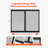RV Screen Door Protector Door Grille Easy to Install Disassemble-114396687