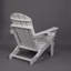 Chaise Adirondack d'extérieur, pliable avec porte-gobelet double, matériau composite avec texture de bois-1725062973