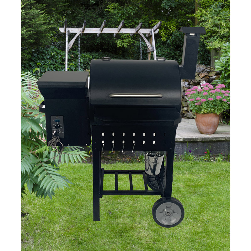 Barbecue à granules de bois avec couvercle 445,5 po