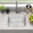 Blenzia 18 Inch Undermount Kitchen Sink 18 Gauge Stainless Steel Bar Perp RV Camper Wet Bar Outdoor Single Bowl Sinks with Strainer 18" x 16" x 8"
