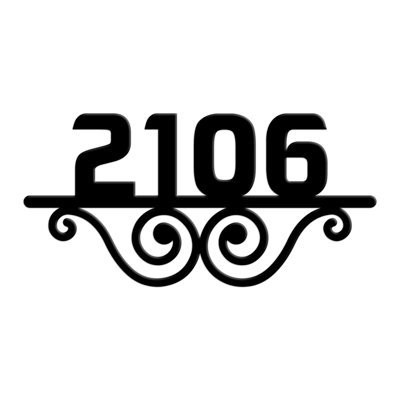 Signe de numéro de maison personnalisé Carminella