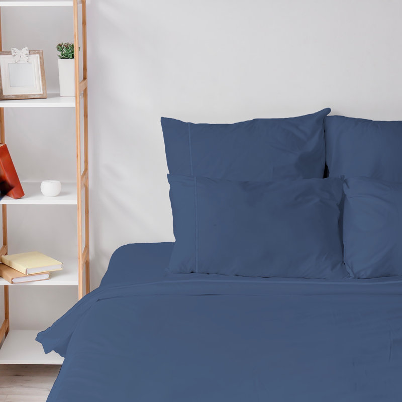 6 Piece Ultra Soft Double Brushed Microfiber Sheet Set, Cooling Sheets with Extra Deep Pockets - Machine Washable