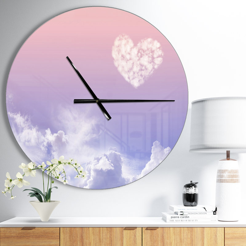 Love is in the Air - Horloge murale moderne, Moyen