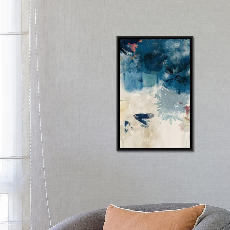 «Unquiet Stone III», impression sur toile, H 26 po x l 18 po x P 1,5 po, Toile avec cadre noir, Pas de tapis