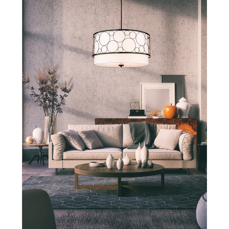 5 - Light Single Pendant, Matte Black
