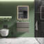 Meuble-lavabo simple 24 po avec dessus en céramique avec trop-plein Derrance, pré-assemblé-2025746520-2075475038