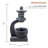 Zen Pagoda Outdoor Water Fountain, 31" with LED Lights and Stone Bowl, Gray