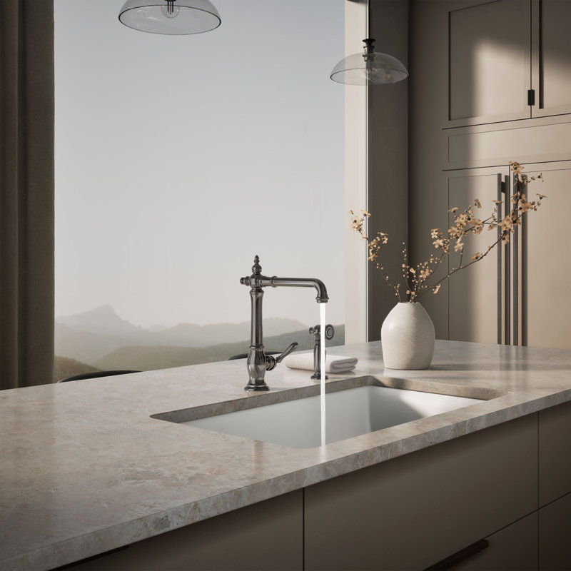 Artifacts® Single Handle Kitchen Sink Faucet with Accessories, Oil Rubbed Bronze