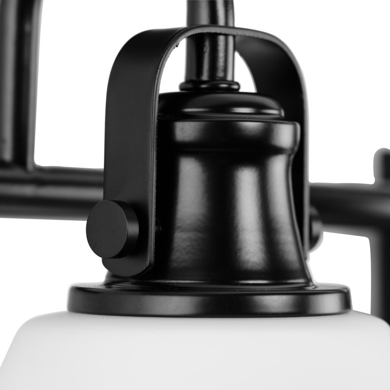 4 - Light Dimmable Vanity Light, Matte Black
