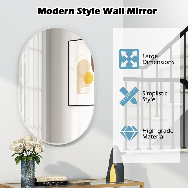 Aluminium Oval Mirror