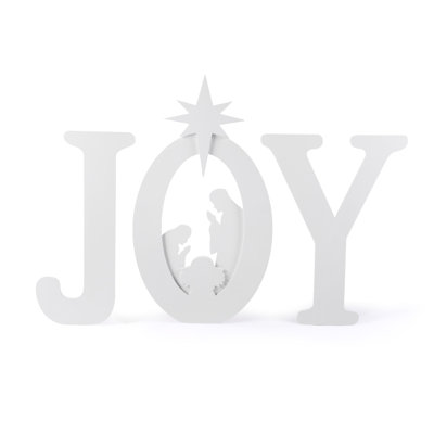 Outdoor Red Art Joy Nativity Set Christmas Decoration