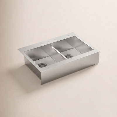 Vault 36" Double Basin Farmhouse Kitchen Sink