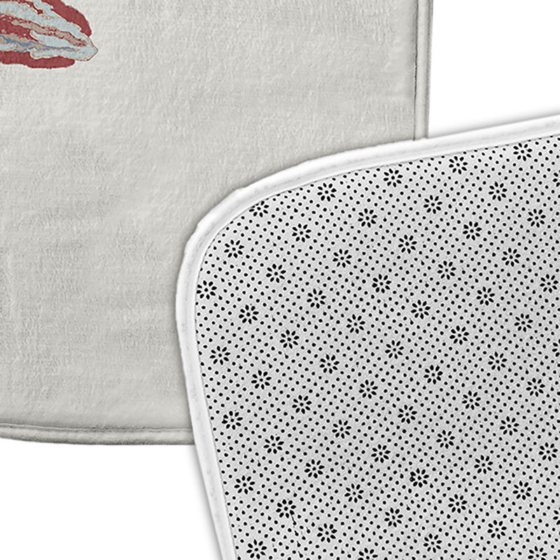 Tapis de bain Beach, L 21 po x L 34 po, Rouge
