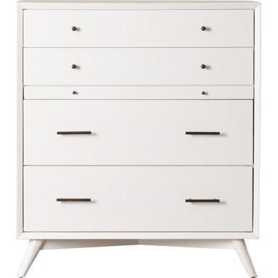 Williams 4 Drawer 38'' W Solid Wood Chest