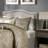 Headboard With Fabric - Copper Nailhead Trimmed-1788388045