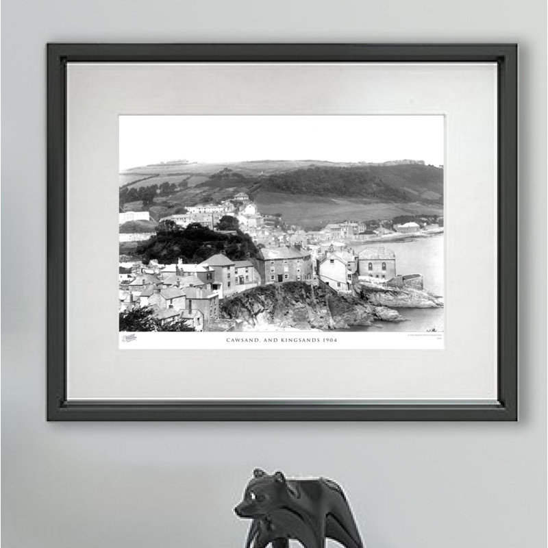 Cawsand, And Kingsands 1904 - Single Picture Frame Print, 28cm H x 36cm W x 2.3cm D