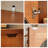 Modern Burlywood Solid Wood Corner cabinet