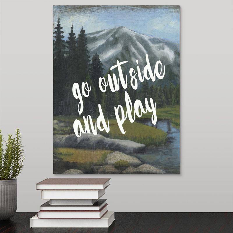 « adventure i », reproduction d’art textuel sur toile, Toile tendue, H 16 po x l 12 po x P 1,5 po