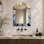 Miroir décoratif Farmhouse Arched - Winter Forest