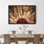 «Western Wood Effect Landscape Brown Sun Rays», impression rustique sur toile encadrée-119598449-93389054-93389053