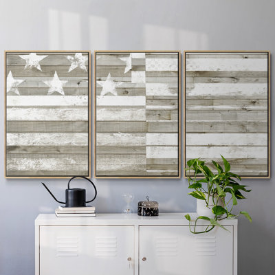 " Americana Flag " 3 - Pieces