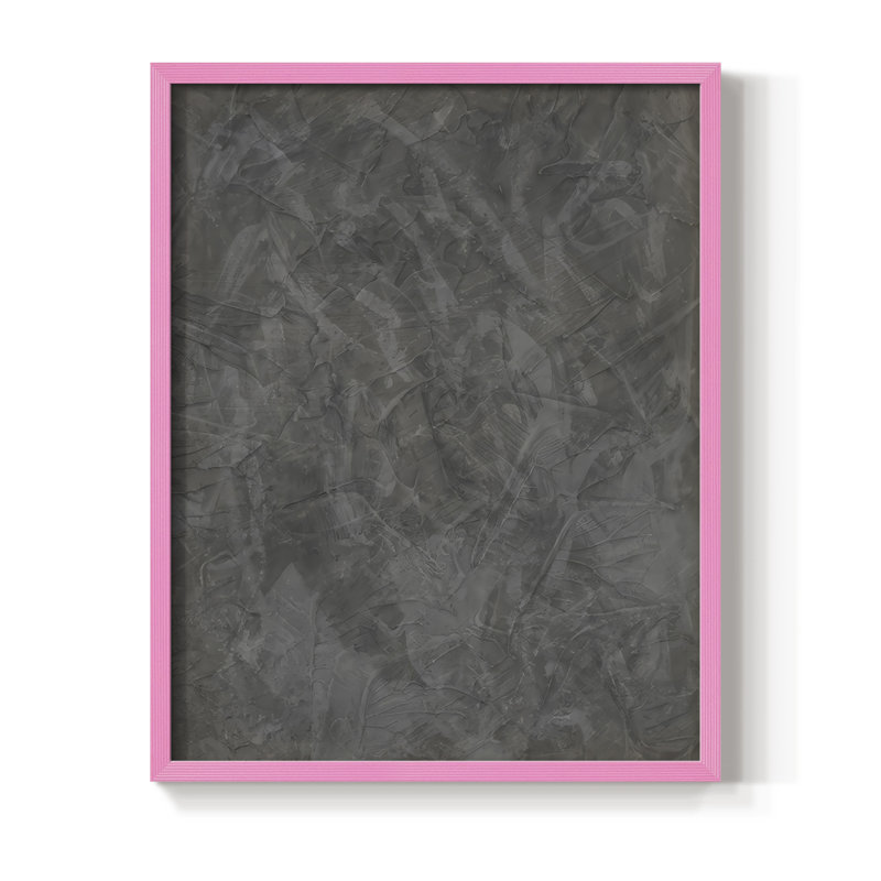 Impression encadrée Dark Intrigue II - bois massif, H 30 po x l 24 po, Encadré rose