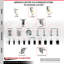 Ensemble de roulettes extensibles pivotantes en nylon avec 2 freins de verrouillage-92141715