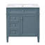 Meuble-lavabo 30 po avec comptoir simple, 2 tiroirs de rangement et tiroir coulissant-2060946731