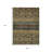 3' X 5' Gray Gold And Brown Medallion Washable Indoor Outdoor Area Rug
