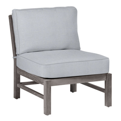 Club Teak Sectional Slipper Chair