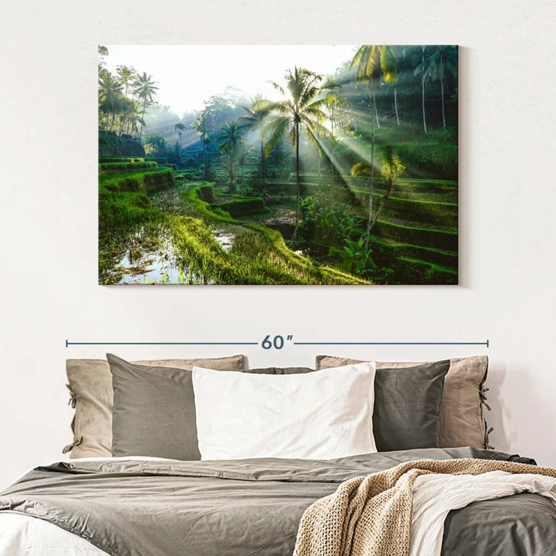 Rizières en terrasses Alvord Bali, H 34 po x l 51 po