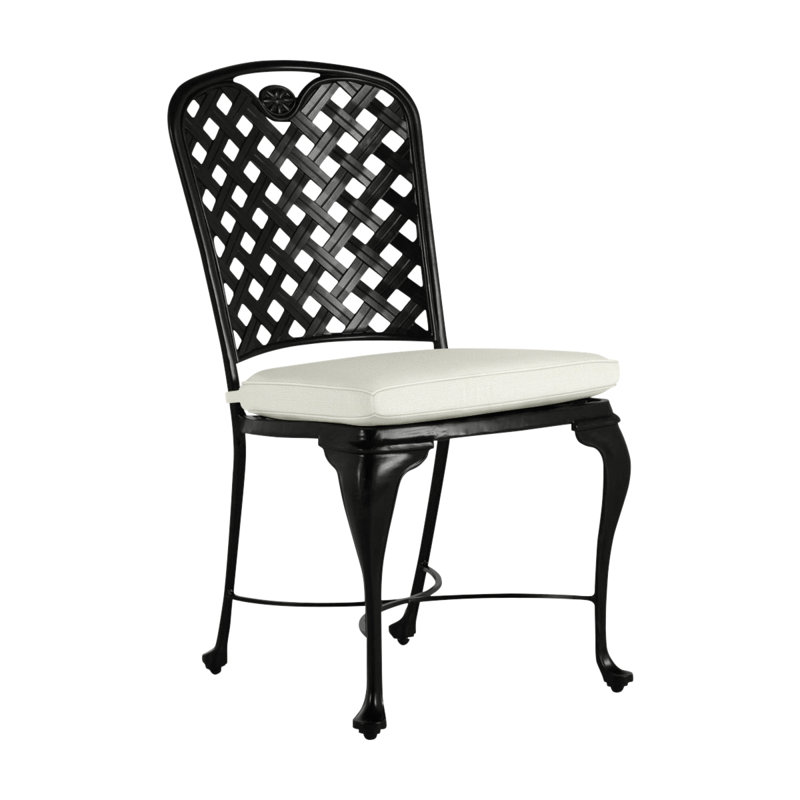 Chaise d'appoint en aluminium Provance - Terre antique, Terre antique, Trépointe, Blanc naturel