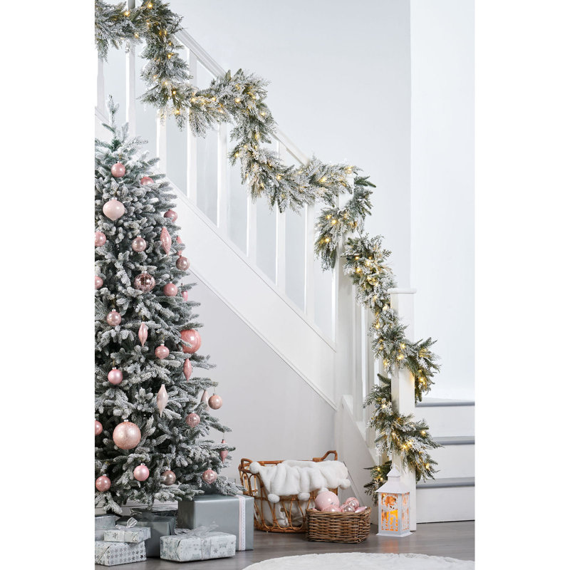 35.56cm Lighted Faux Garland with Lights