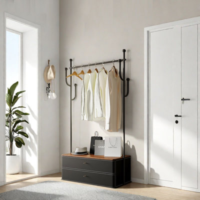 Stainless Steel Wardrobe with Hooks