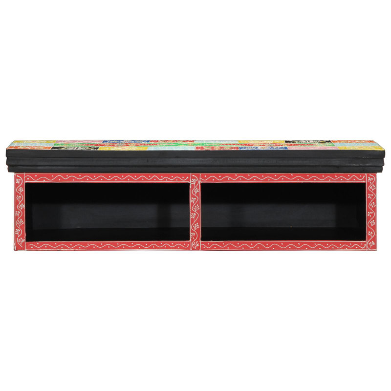 Natural Wood Rectangle Accent Cabinet