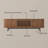 Mid-Century Modern TV Stand, Sliding Door, Fully Assembly-114660536-114660533