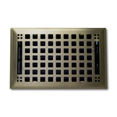 Madelyn Carter Solid Steel Artisan Vent Cover with Damper - Floor & Wall Register
